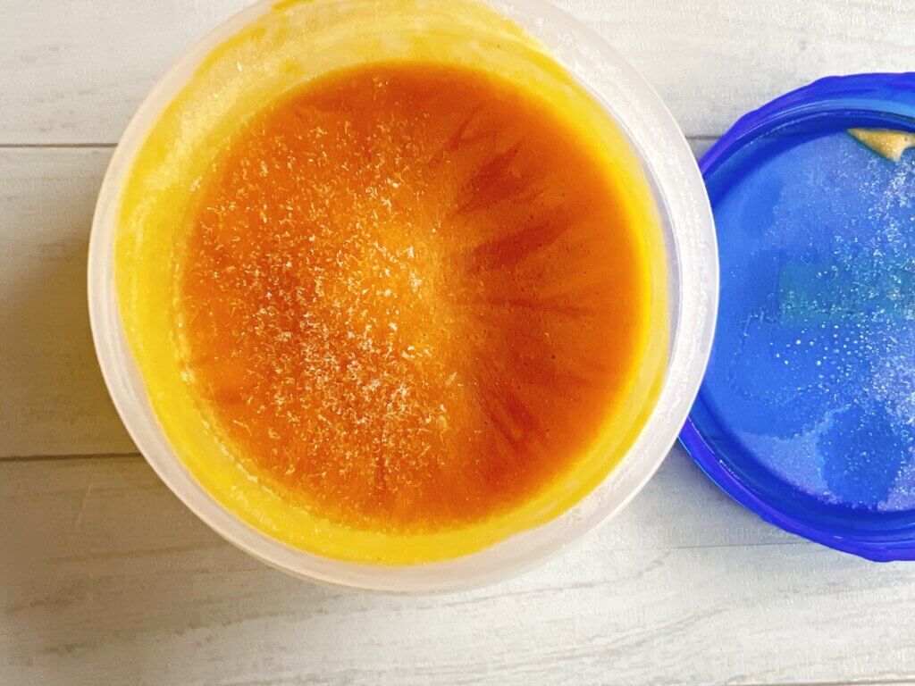 レコルトで作ったポタージュの冷凍保存状態