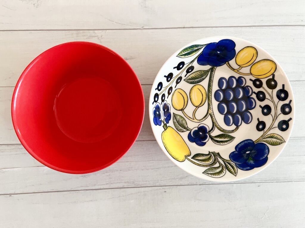 ティーマとパラティッシのボウルを並べて比較