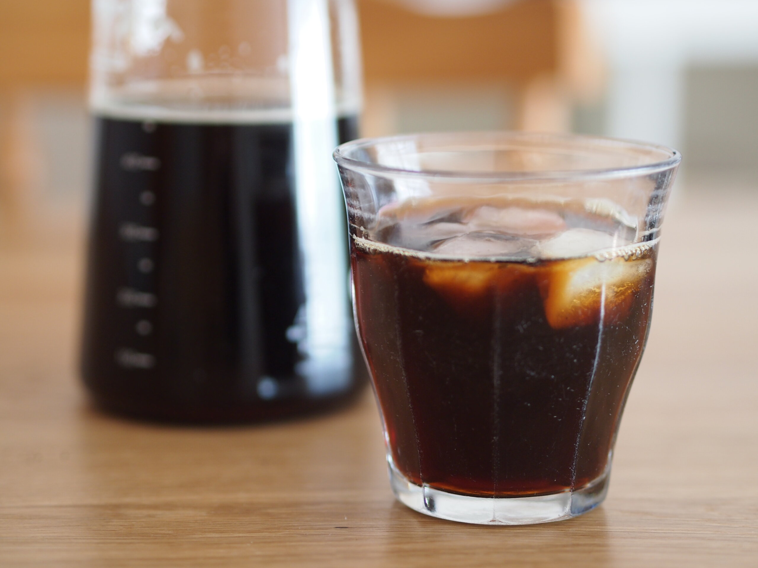 ハリオV60で作った急冷式アイスコーヒーの完成写真