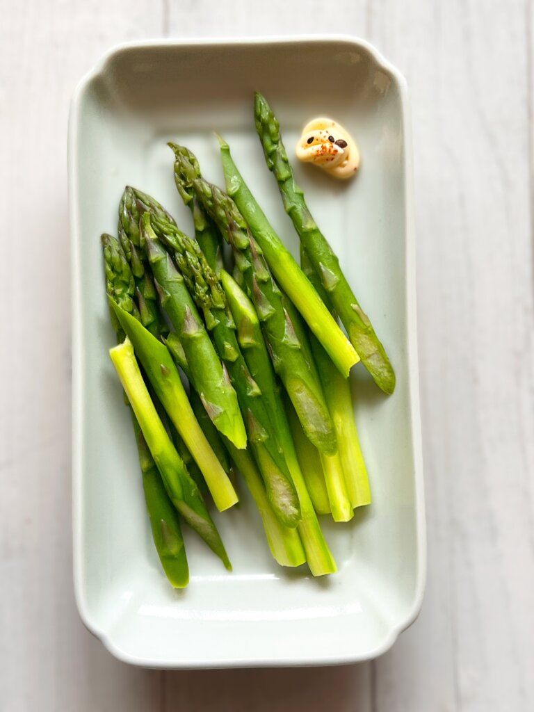 アスパラ せいろ蒸し 仕上がり
