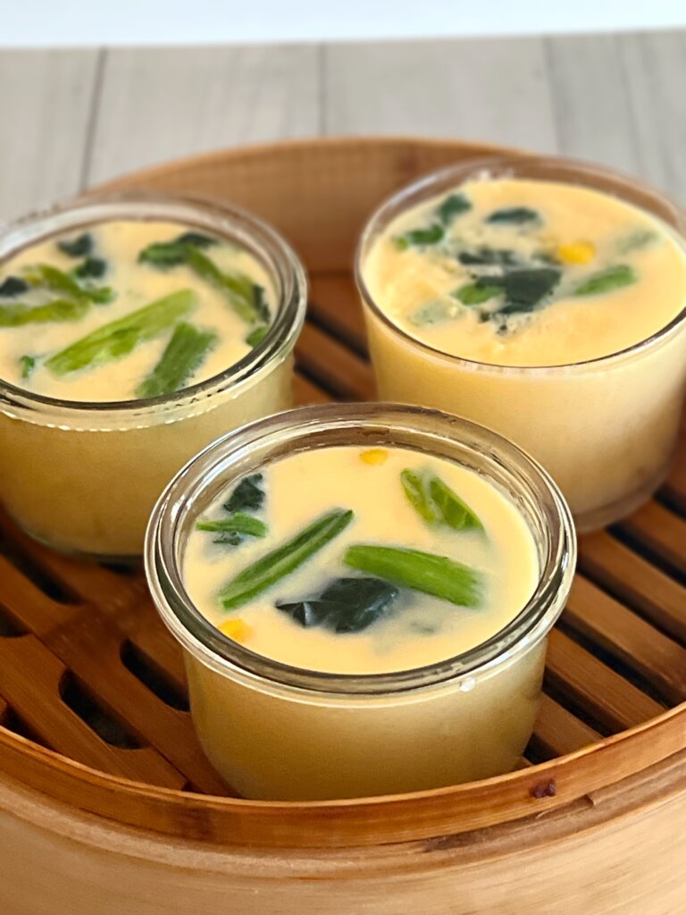 せいろで作った茶碗蒸し WECKとボデガを使った3個分