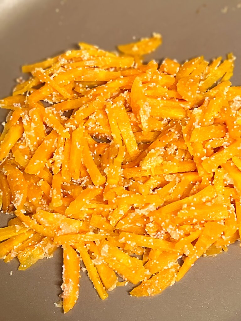 にんじんのたらこ和え完成