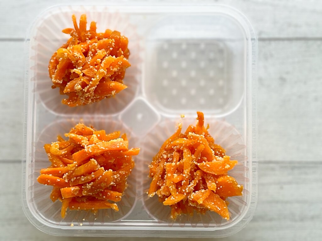 にんじんたらこ和え 弁当用 冷凍ストック