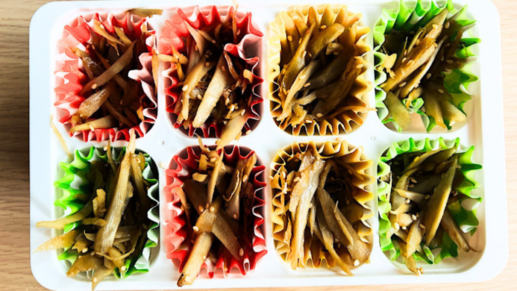 お弁当小分けおかずきんぴら