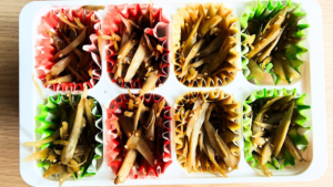 お弁当小分けおかずきんぴら