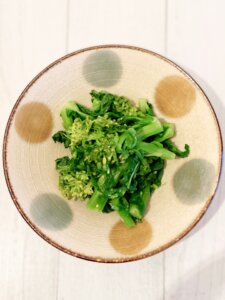 菜の花の白だしからし和え ゆですぎない春の副菜レシピ