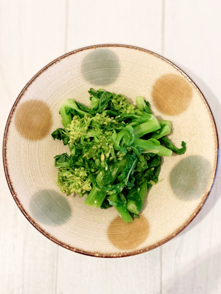 菜の花の白だしからし和え ゆですぎない春の副菜レシピ