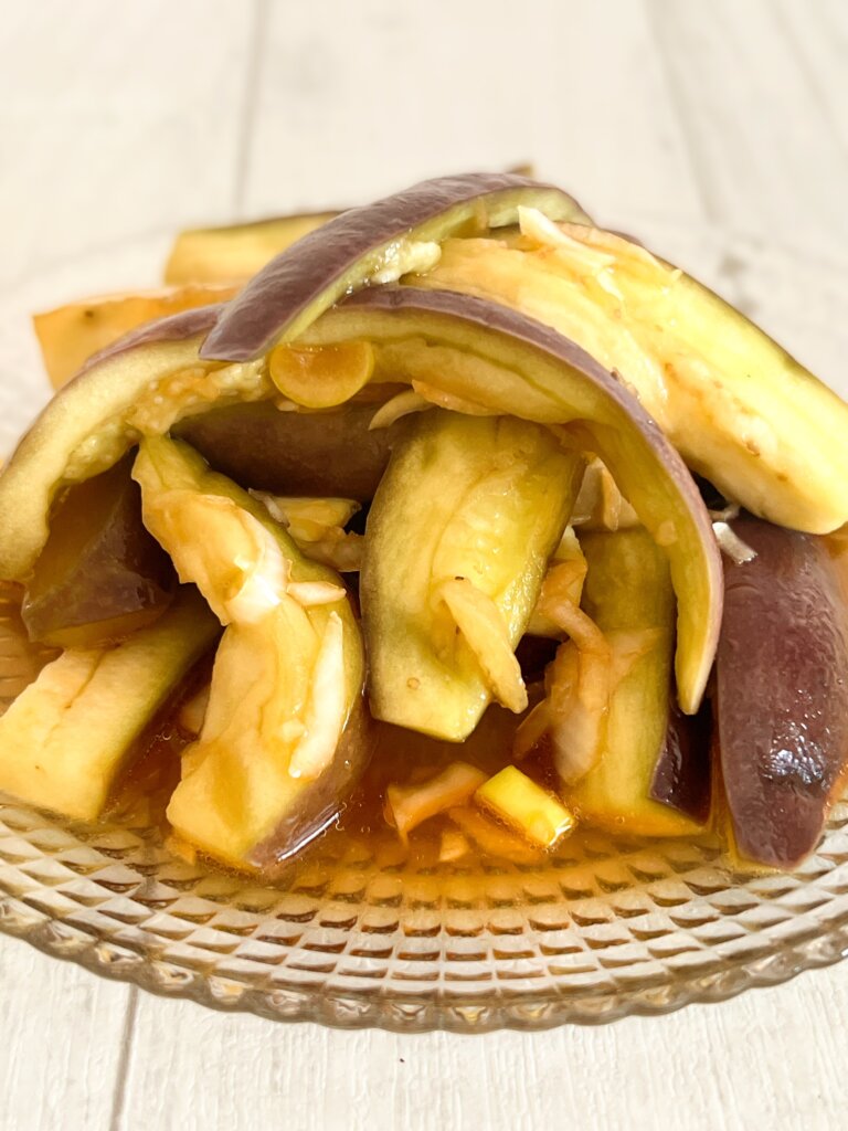 なすのせいろ蒸し ピリ辛ねぎだれ