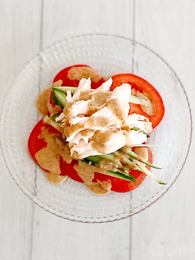 ボニークで作るささみサラダチキンと簡単バンバンジー