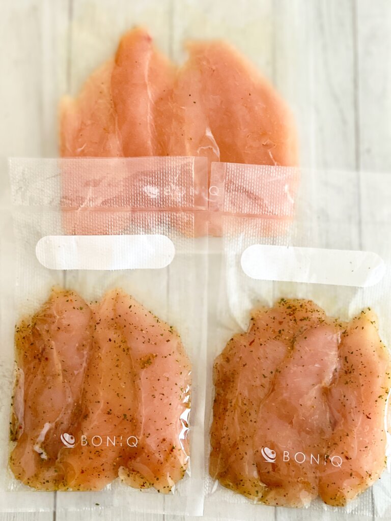 真空パックで準備