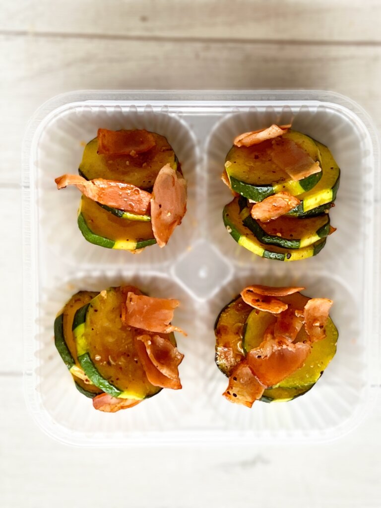 ズッキーニとベーコンのお弁当おかず冷凍