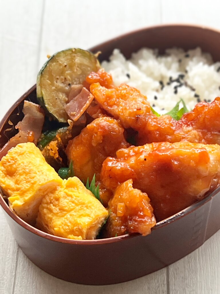 ズッキーニとベーコンを入れたお弁当