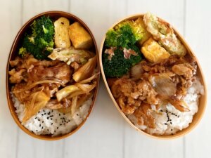 男子弁当1週間の2個弁当の写真