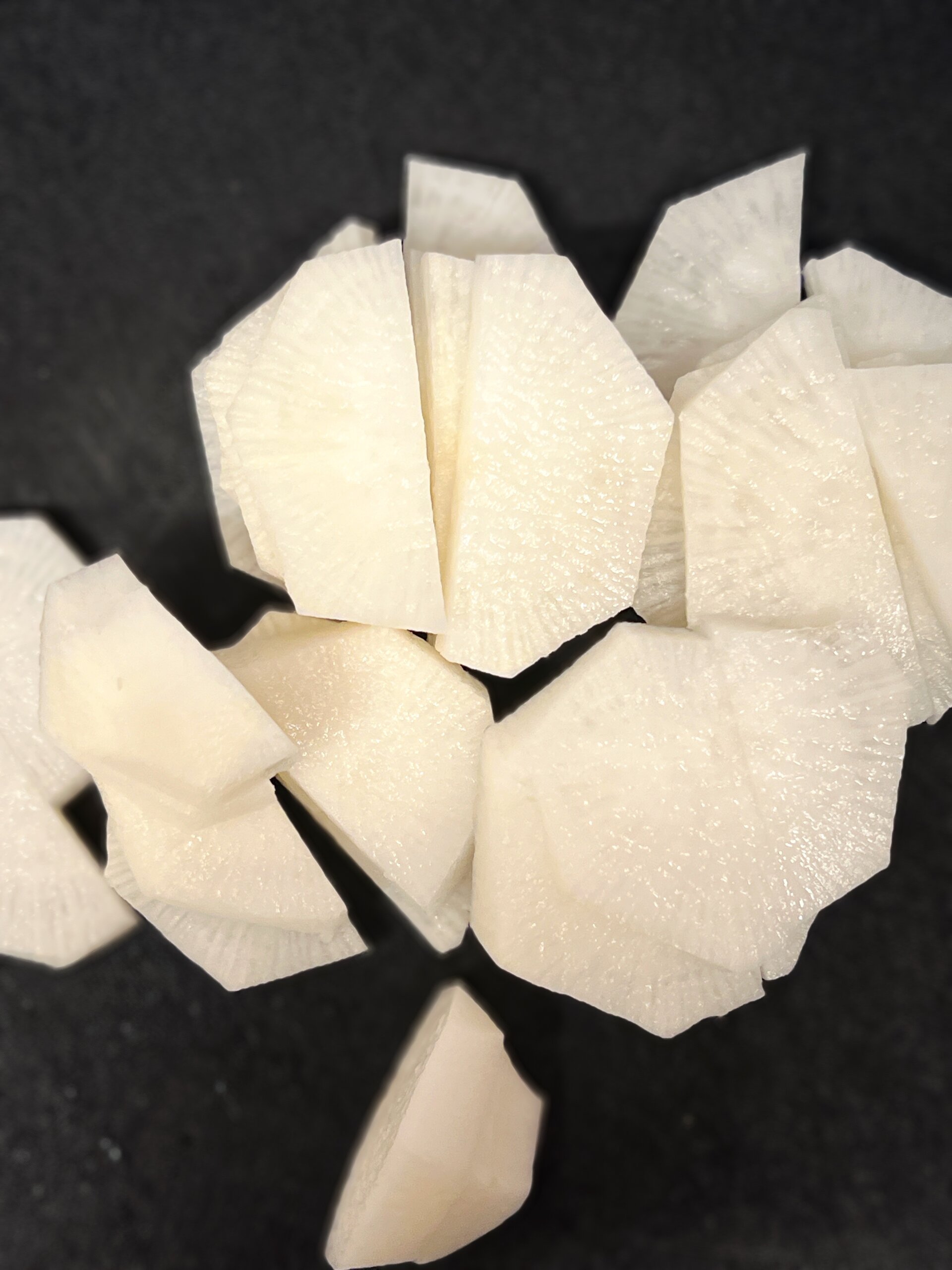 大根の半月切り