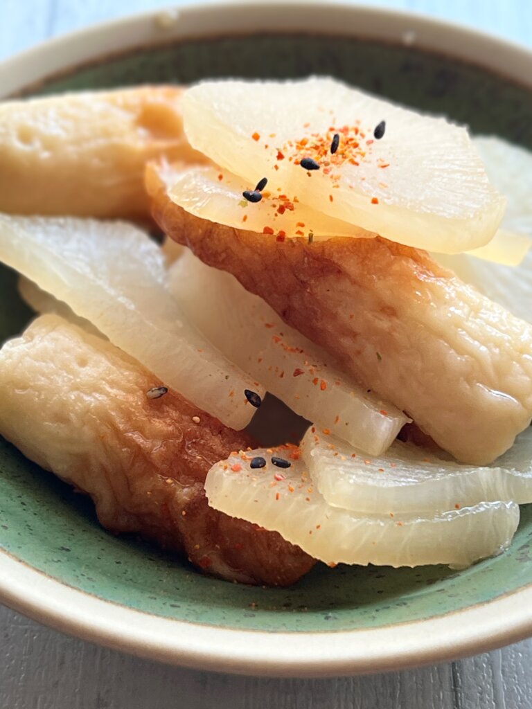 大根とちくわの白だし煮