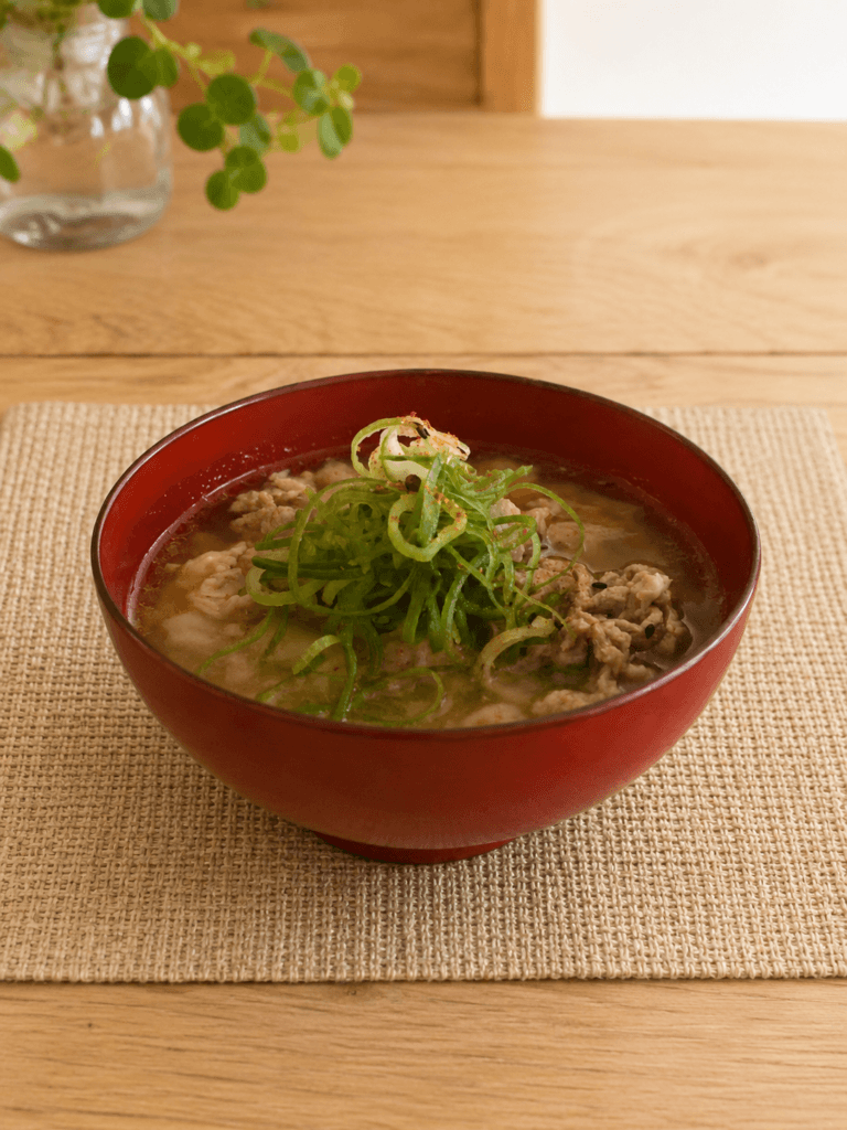 活力鍋で作った豚汁